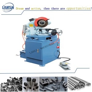 Pneumatic pipe cutting machine, Air Operated Stainless Steel Metal Pipe Cutting Circular Saw Semi-Auto Square Tube Profile Cutter Machine